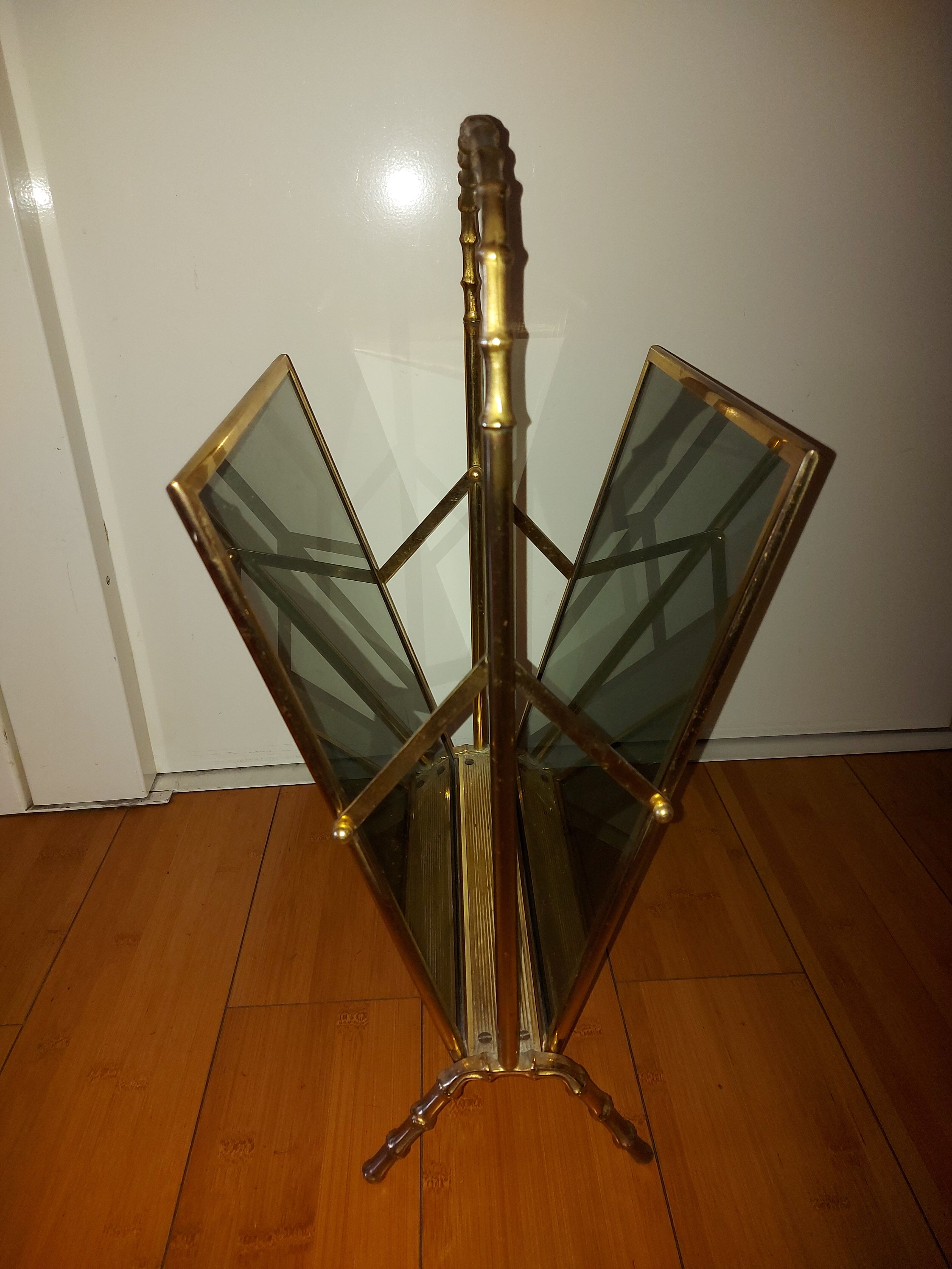 Brass magazine rack