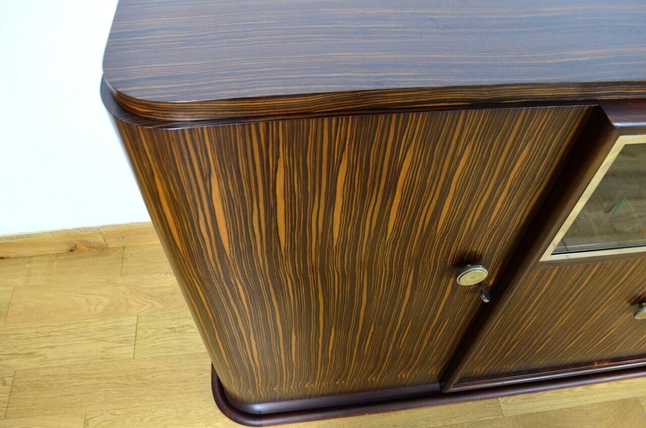Sumptuous Art Deco 1930s Macassar sideboard