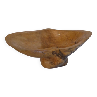 Wooden monoxylous trinket tray, 1970