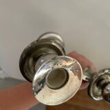 Silver metal candlestick