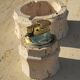 Vintage Ashtray & Lighter Duo in Travertine – Italy, 1970
