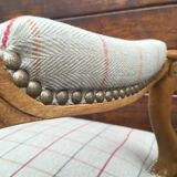 Pair of re-tapised Louis XV convertible chairs