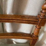 Six turned wooden chairs