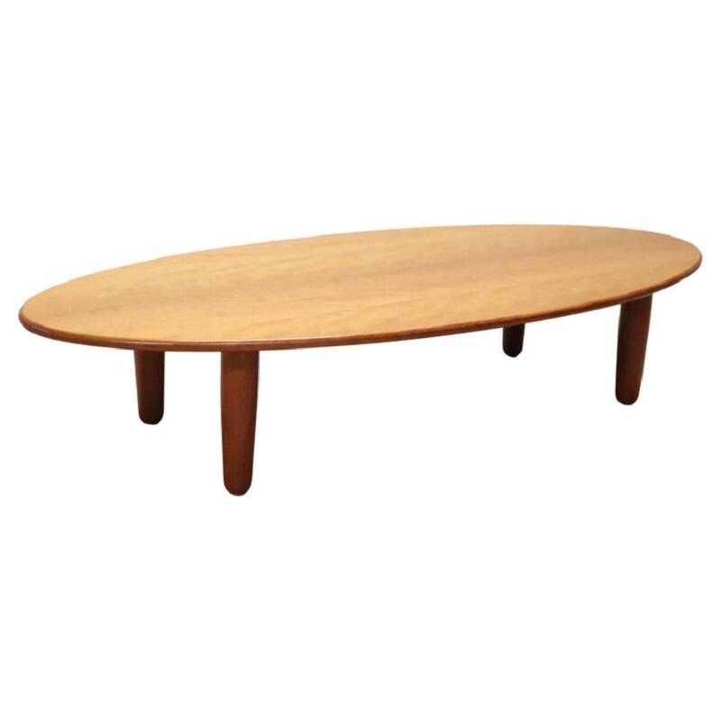 Large Oval Coffee Table by Cassina, 1980