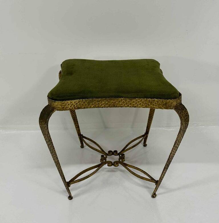 Italian Set of Wall Mirror Console and Pouf by Pierluigi Colli, 1960s
