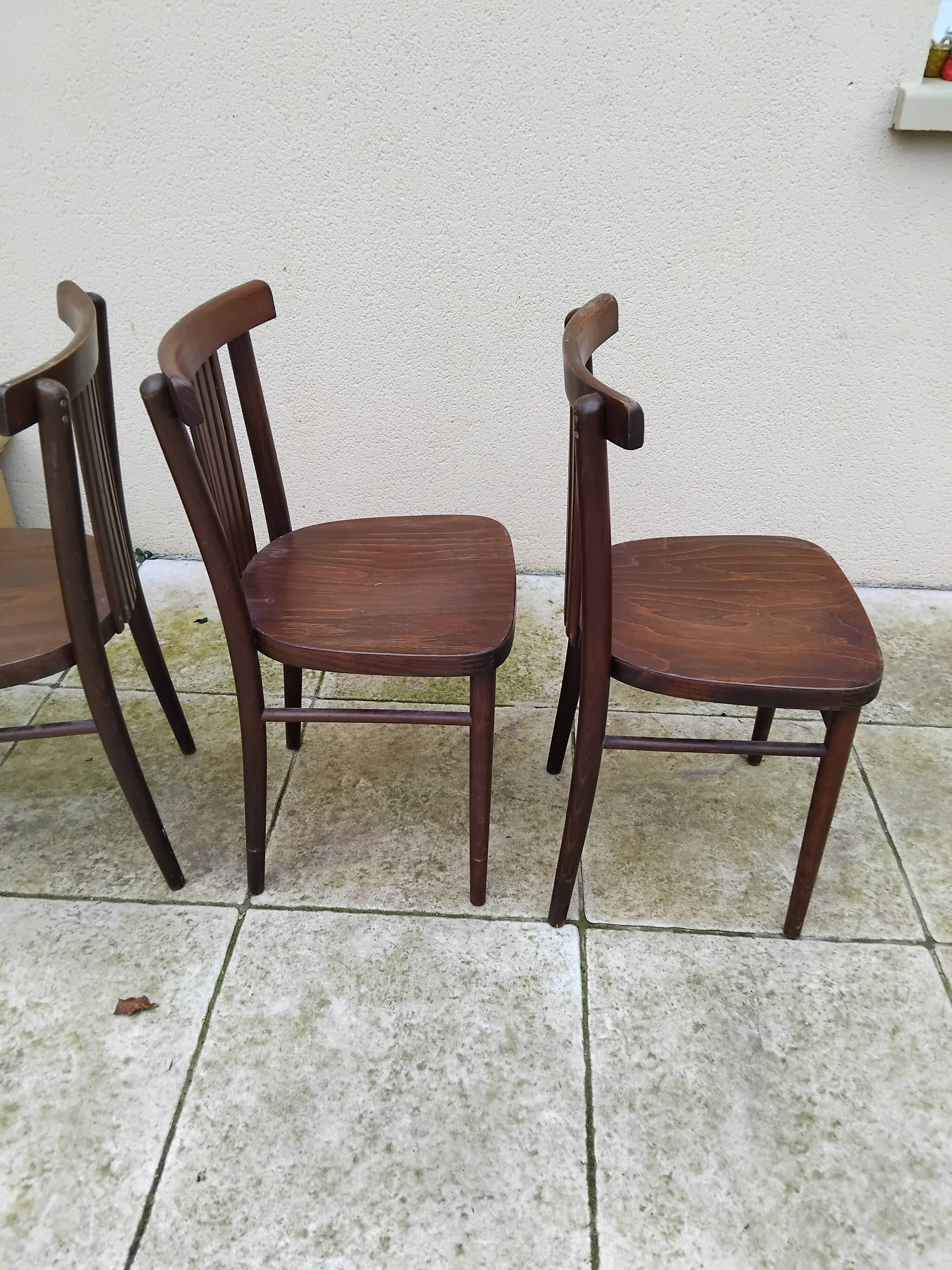 4 vintage bistro chairs