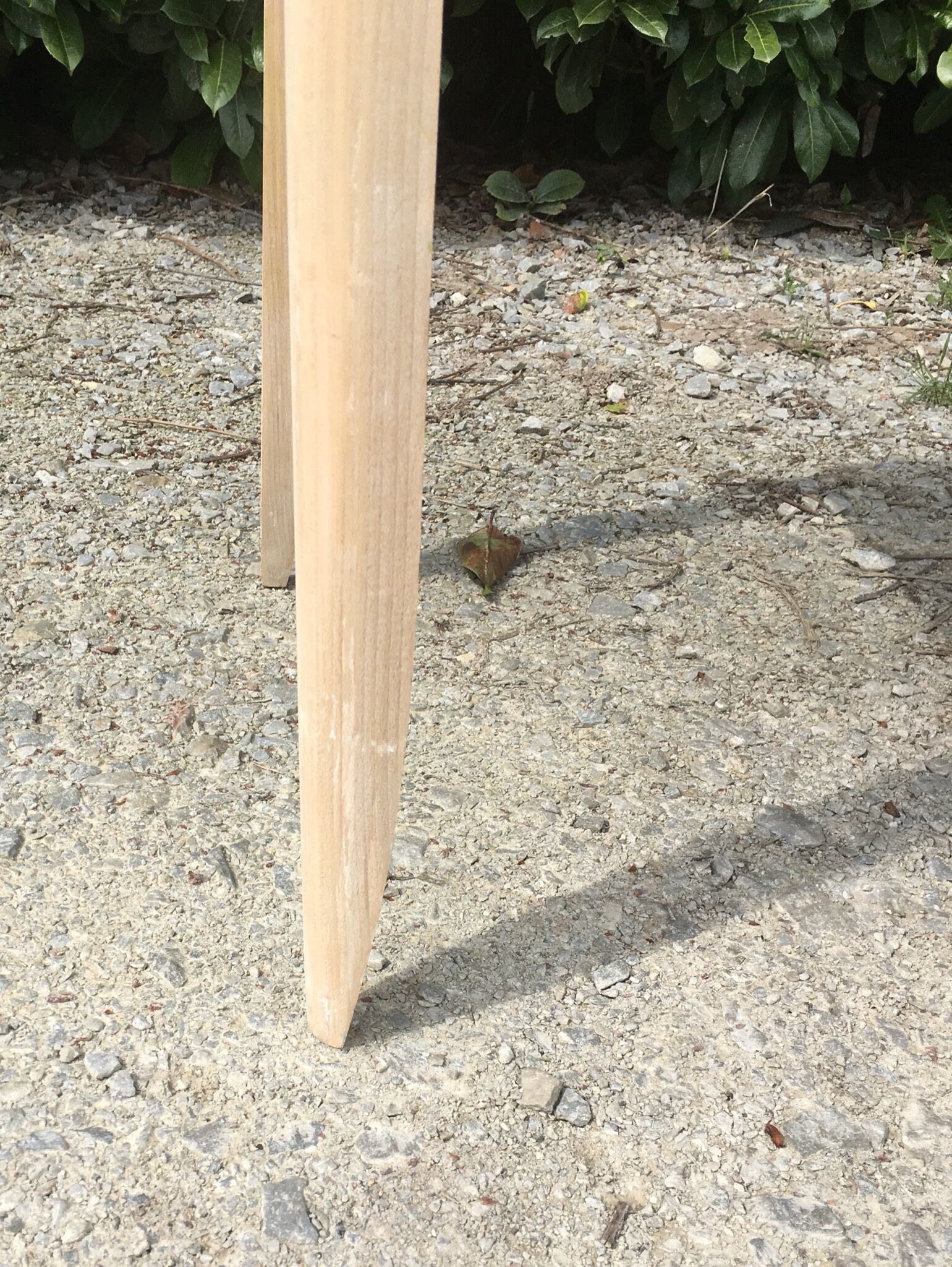 Side table raw wood art deco