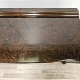 Console Art Déco en noyer des années 1940