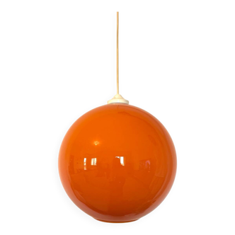 Suspension opaline orange vintage