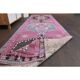 1970s Turkish Hand-Knotted Wool Cotton Purple Runner Rug 102x373
