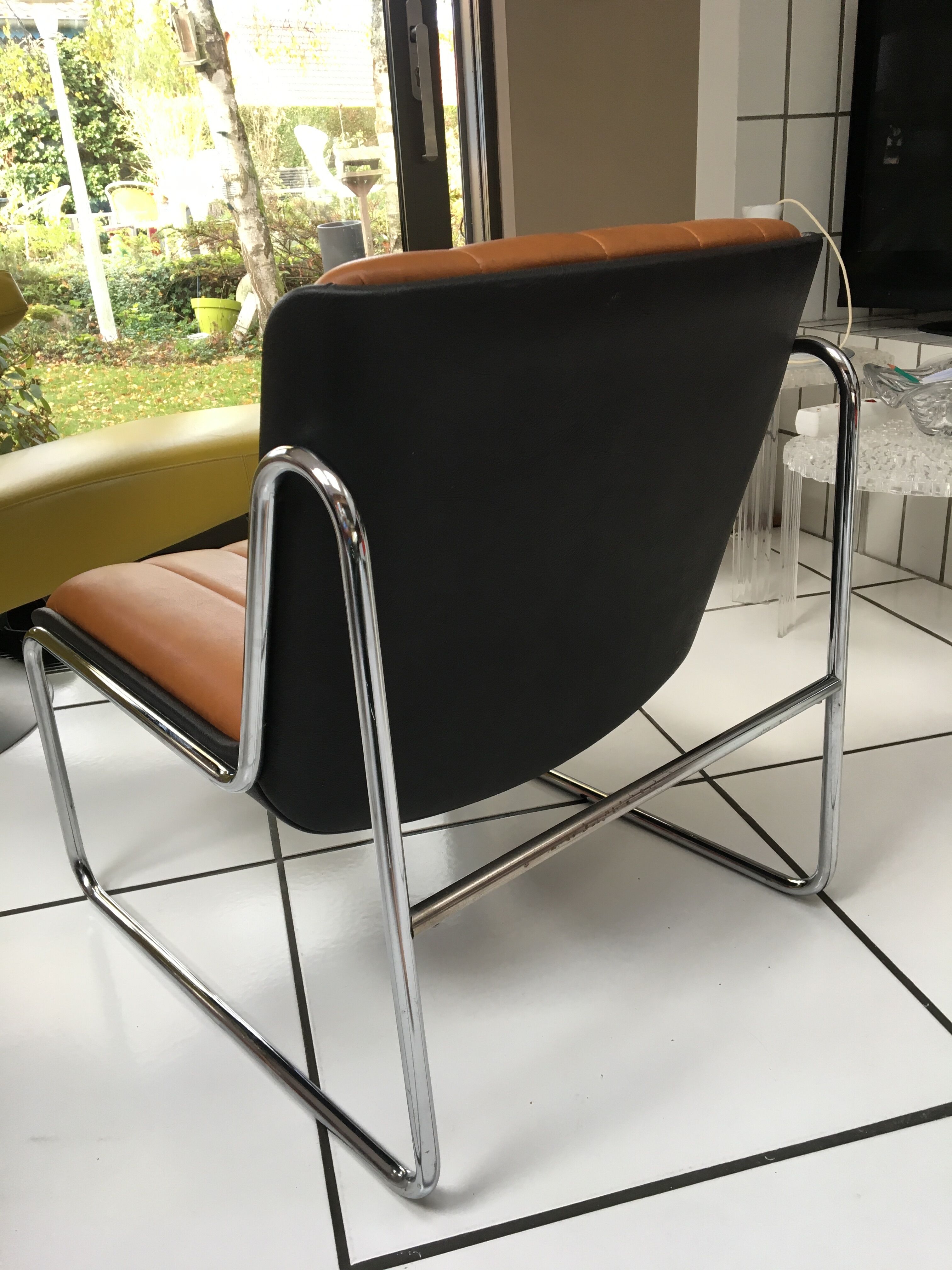 Vintage armchair heater from the 60s