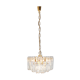 Palazzo chandelier in gilded brass and crystal glass, Kalmar, Austria, 1970.