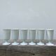 Plain white mazagran cups Limoges Seignolles Edelweis