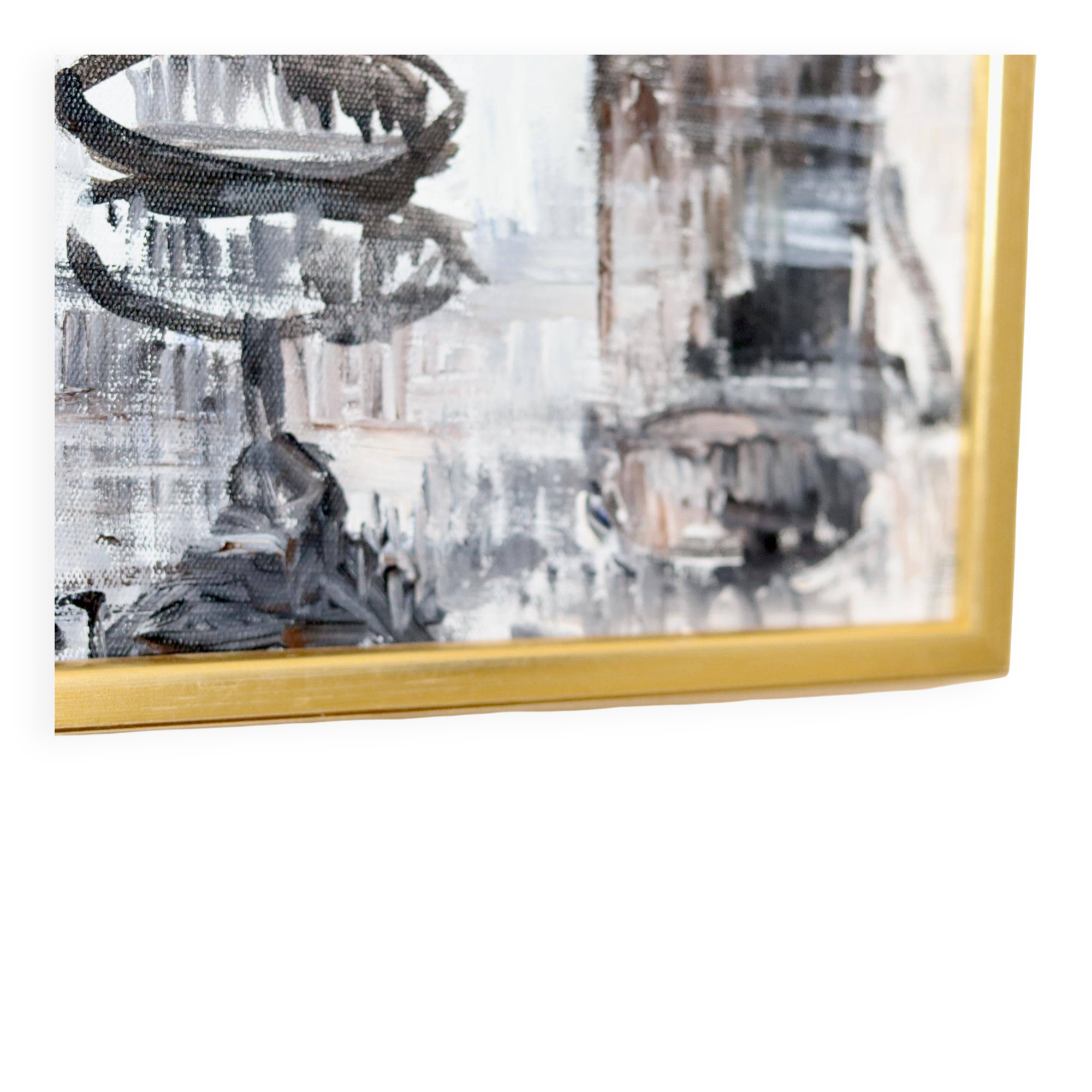 Still life with yellow roses and fruits by Olle Rhönnstrand, oil on Swedish canvas from the mid-century.