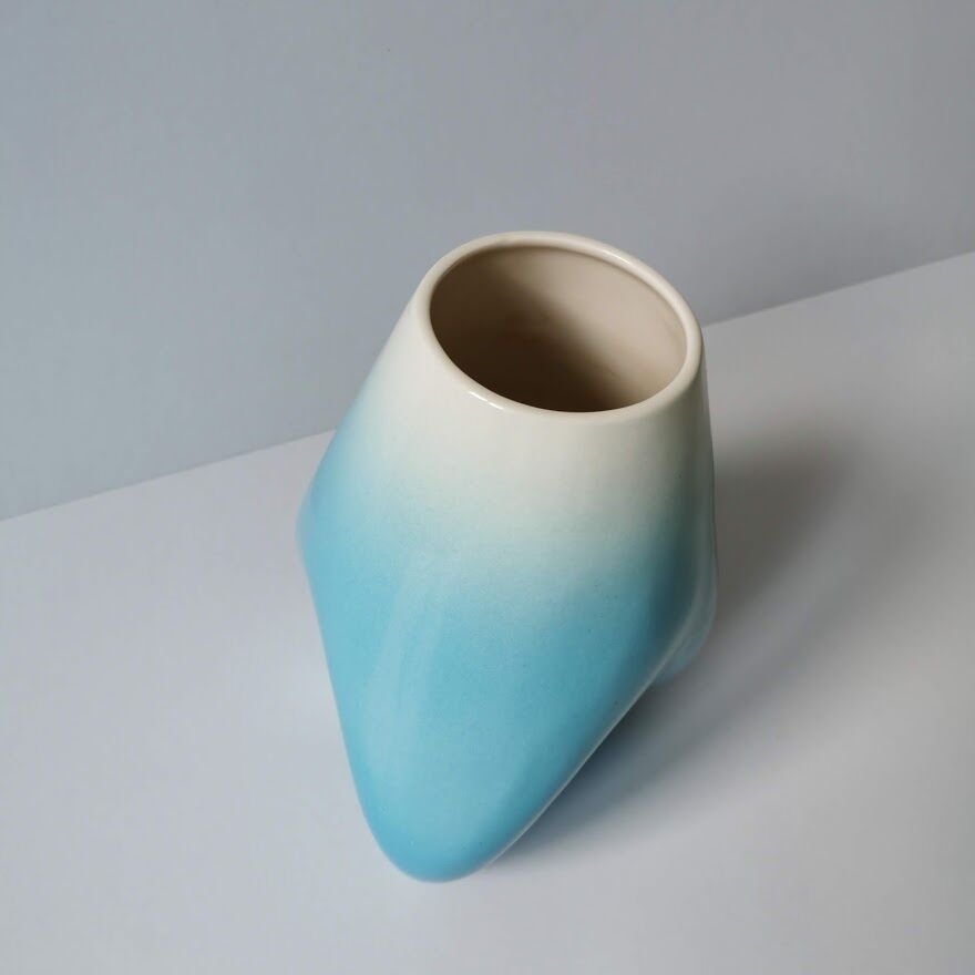 Free-form ceramic vintage vase