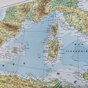 Carte Méditerranée 1950