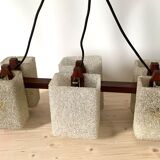 Scandinavian teak chandelier