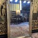 Miroir de style Napoléon III en bois doré