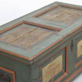 Antique Folk Art Painted bridal chest 1853