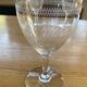 3 crystal wine glasses