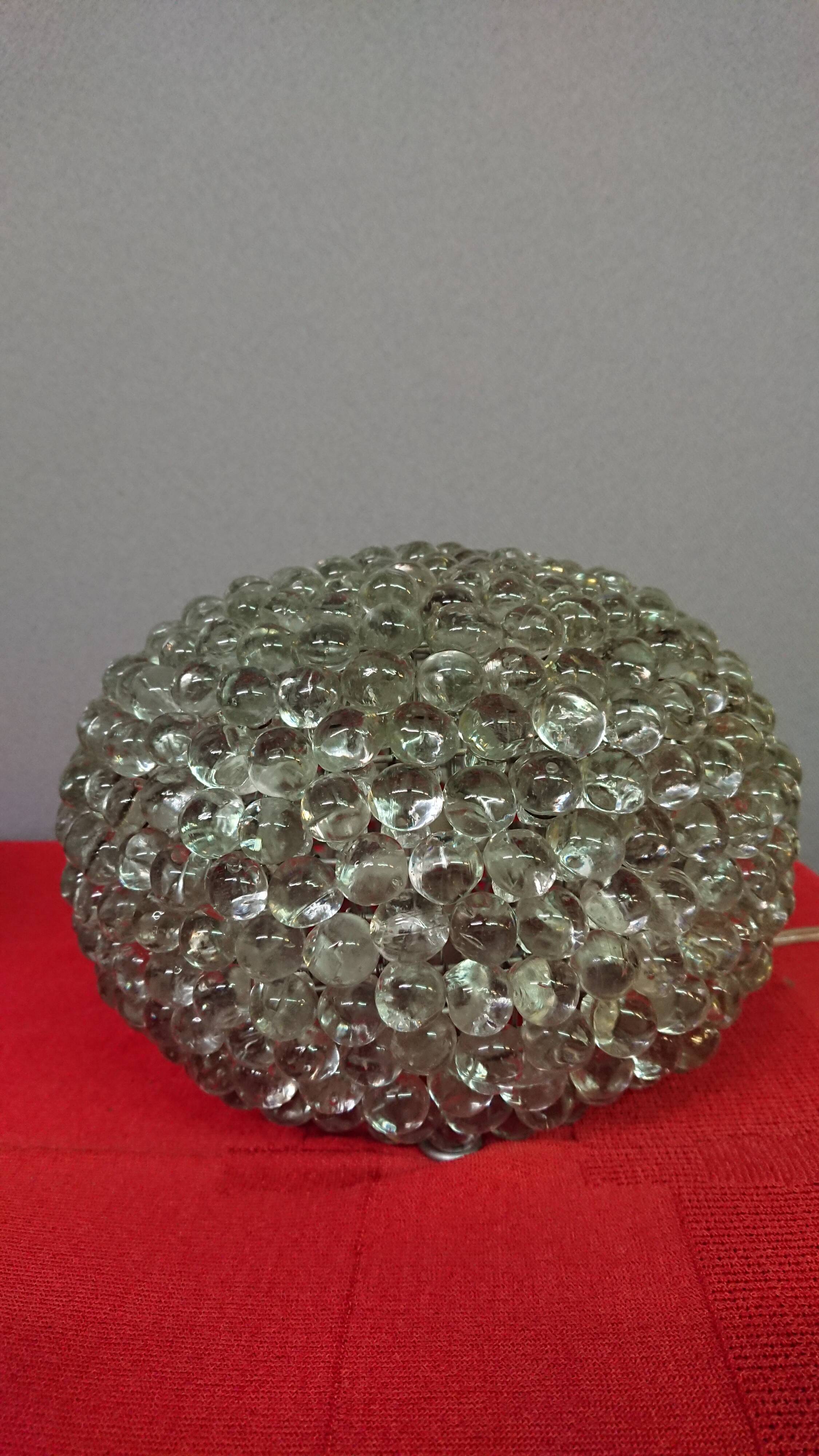 Lot of 2 glass lamps