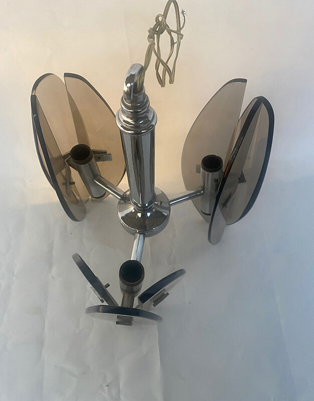 Lupi suspension in smoked glass