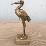 Heron brass statuette
