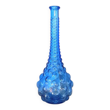 Carafe Italienne Empoli bleue 1970