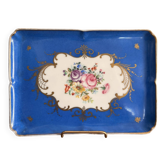 Antique Blue and Gold Porcelain Plate, Sèvres Style, Samson, 19th Century