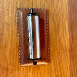 Perpetual calendar in leather and chrome