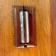 Perpetual calendar in leather and chrome