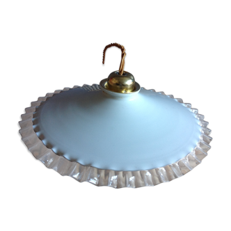 White opaline hanging lamp