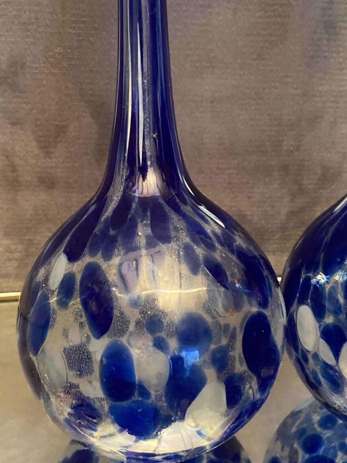 Pair of Murano glass vials