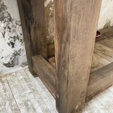 Solid oak console workbench 220cm