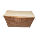 Braided rattan trunk 50s-60s