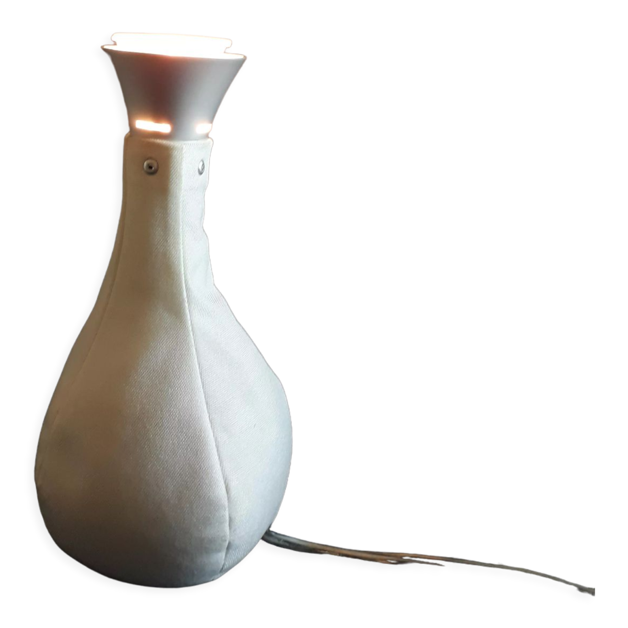Table lamp Lichtsack "bag of light", futuristic design created by Christopher Born, year 2001