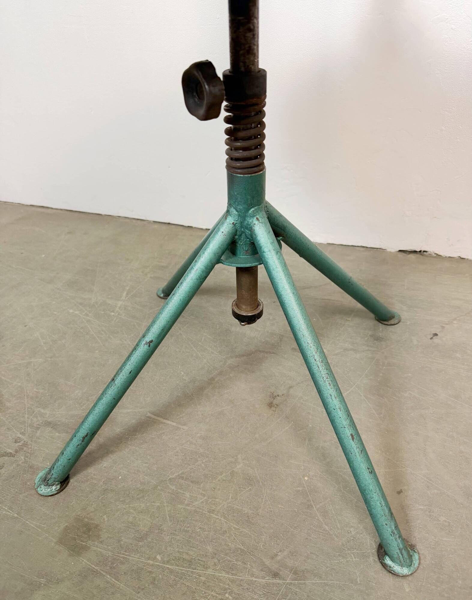 Dark Green Industrial Workshop Chair, 1950s
