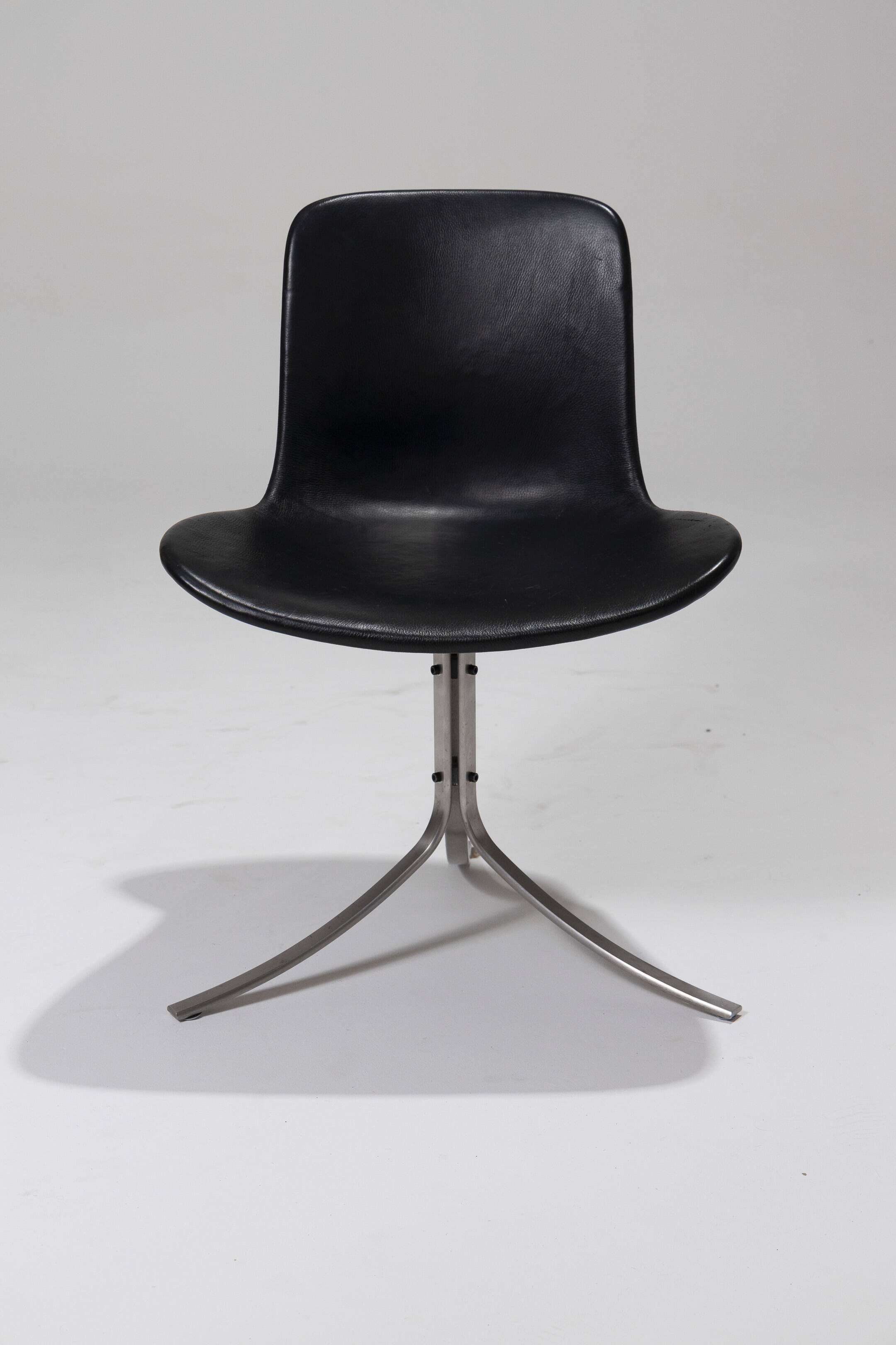 Set of 4 Pk9 chairs, Poul Kjaerholm, 1960s