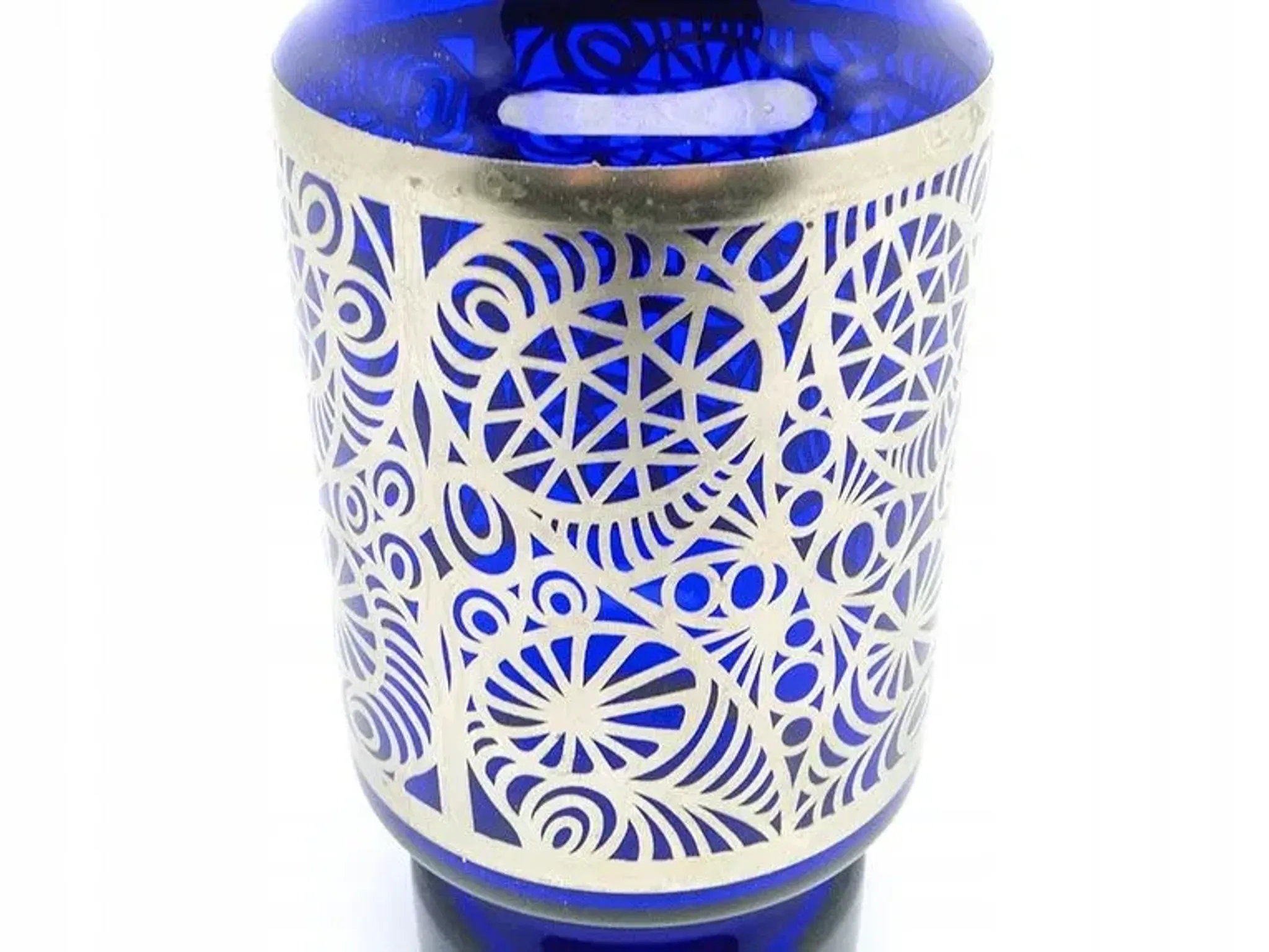 Vase en cobalt H2B Hortensja 1960 Design