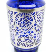 Vase en cobalt H2B Hortensja 1960 Design