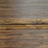 Solid oak curtain cabinet, circa 1930