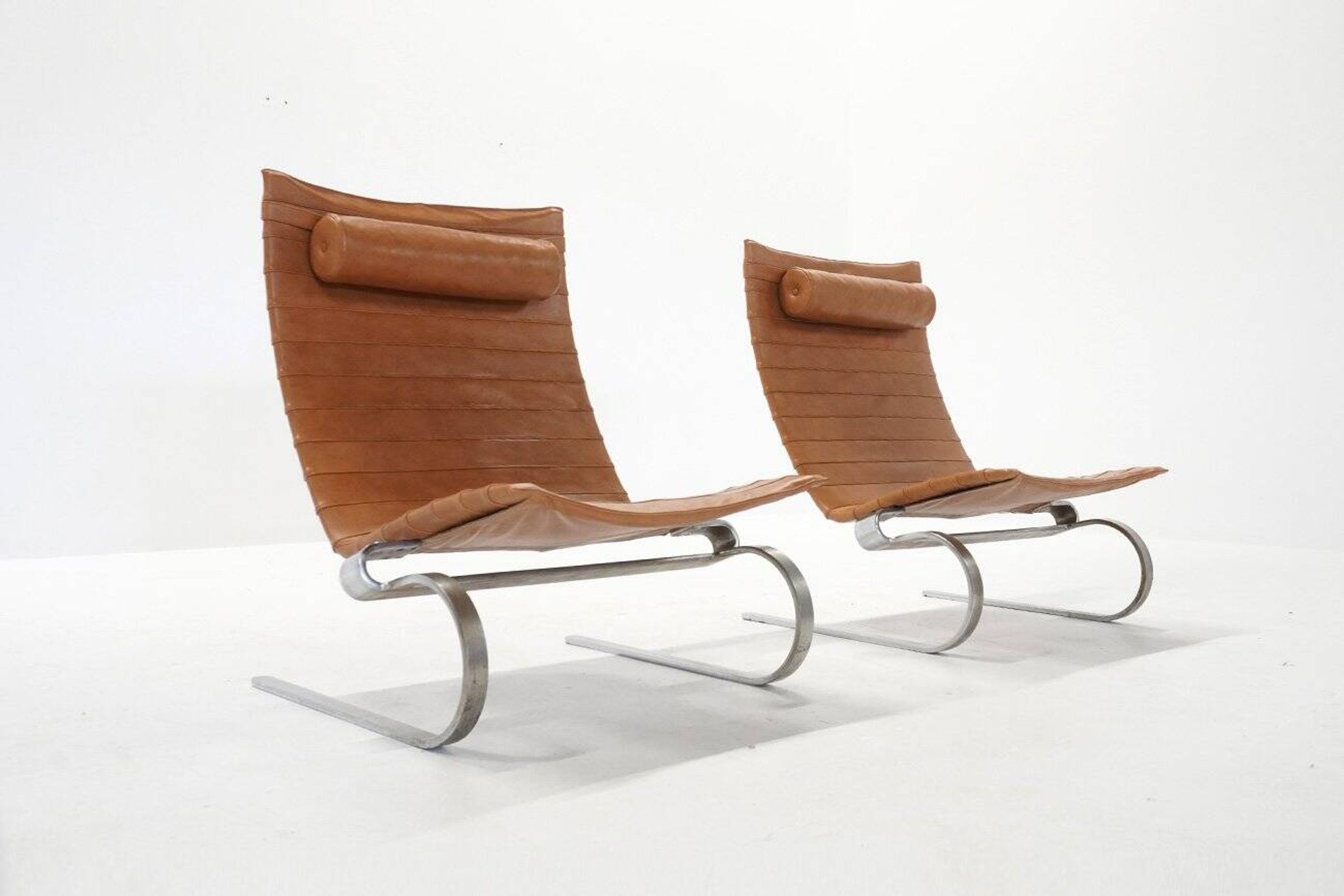Set of PK20 Lounge Chairs by Poul Kjaerholm for E. Kold Christensen, 1960s