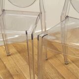 Pair of Victoria Ghost chairs, Philippe Starck
