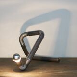 Lampe de table vintage en métal chromé, Italie, années 1970