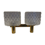 Wall lamp 1960 Crystal and brass