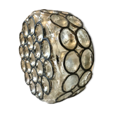 Vintage glass wall lamp from Limburg / Germany, 60's