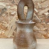 Ancien pot suspension murale dehoux j.m. grès beige luc en diois