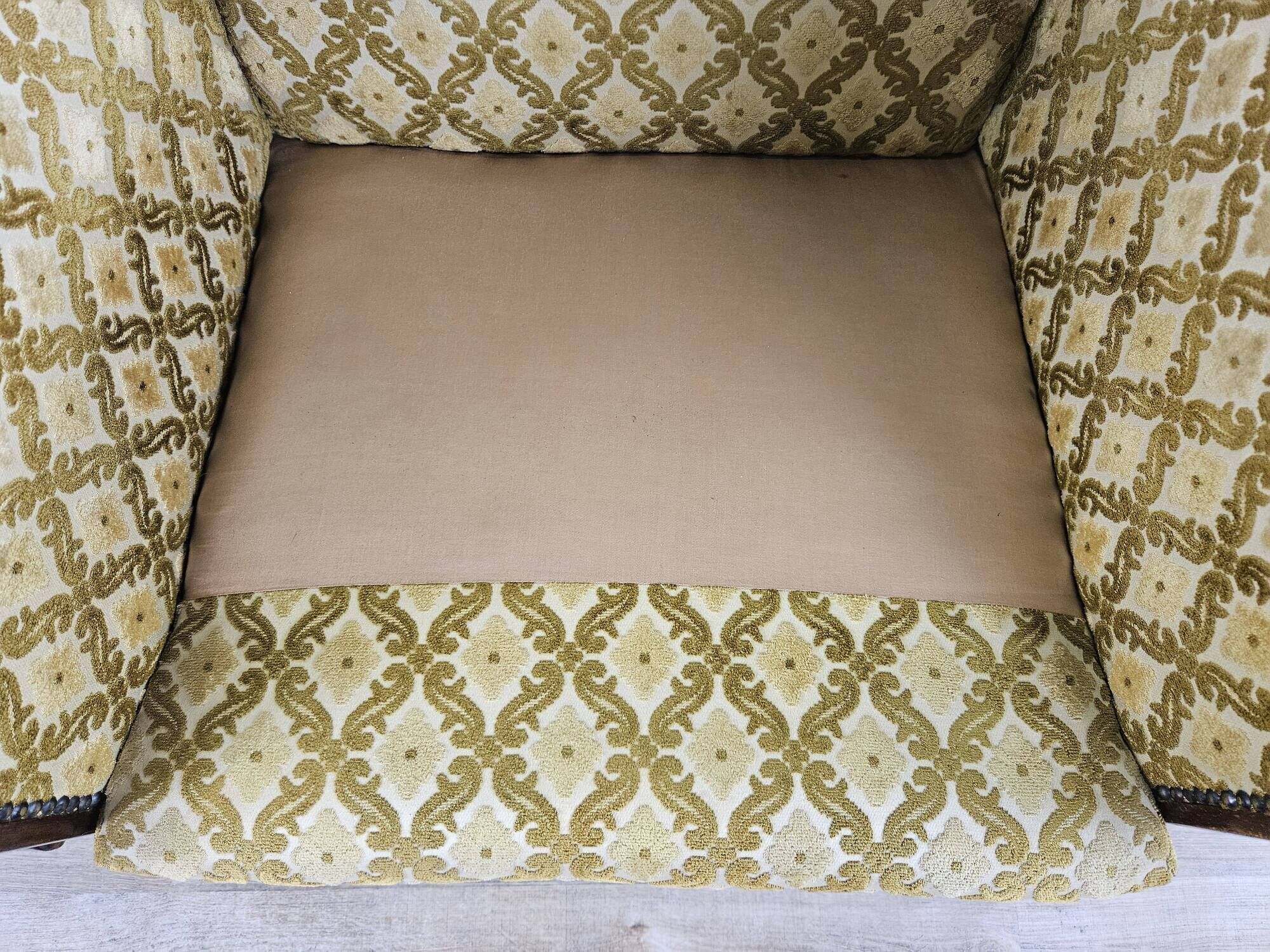 Paire de fauteuils Art Déco des années 1930 recouverts de tissu