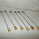 Set de 6 longues cuillères à cocktail