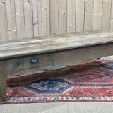 19th century chestnut coffee table with 2 drawers